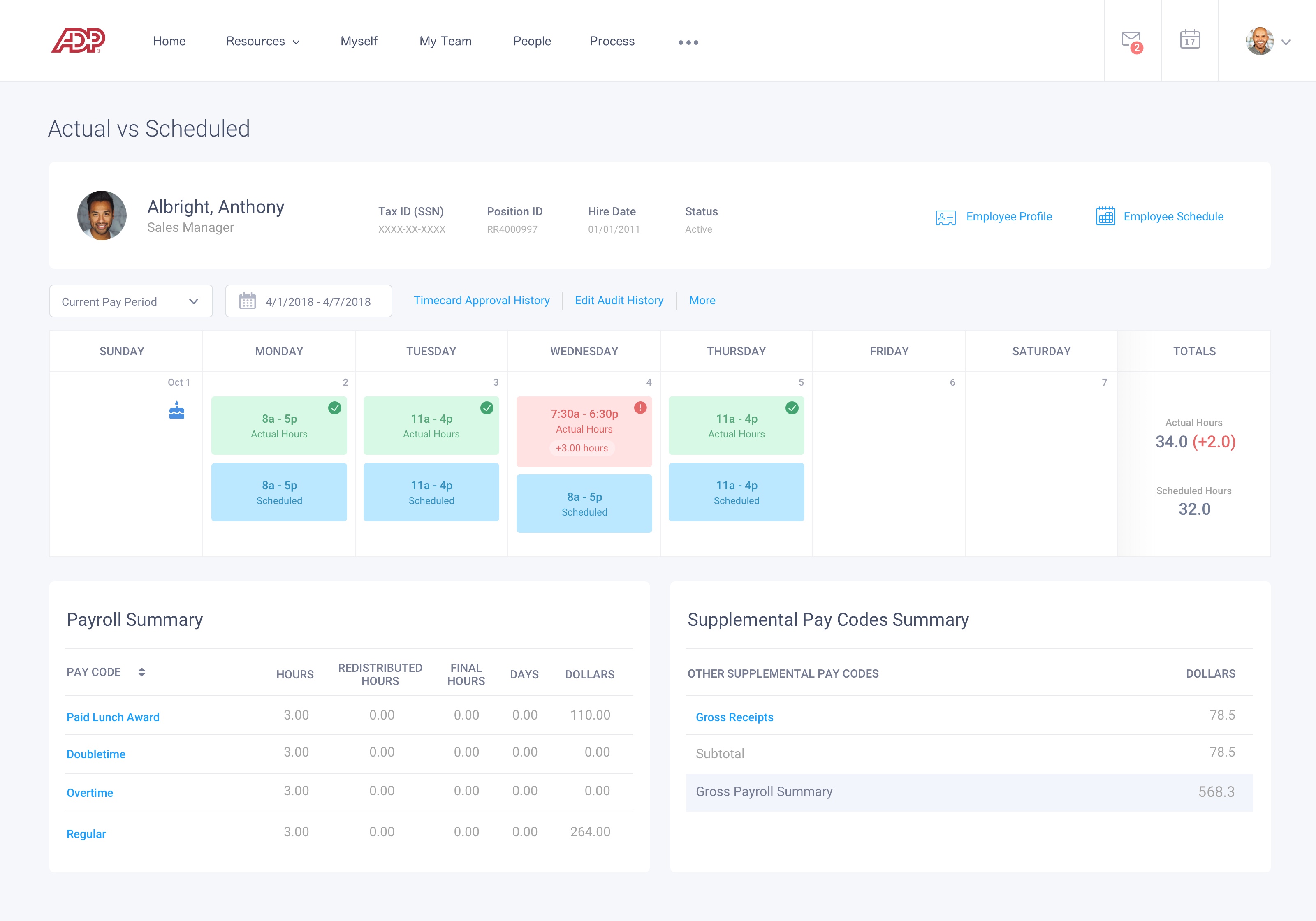 ADP, Time and Attendance Enterprise Application